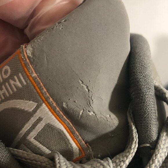 SERGIO TACCHINI Sneakers Men's Size US7 UK6 Gray Orange Low Top Lace Up Shoes - Picture 9 of 14